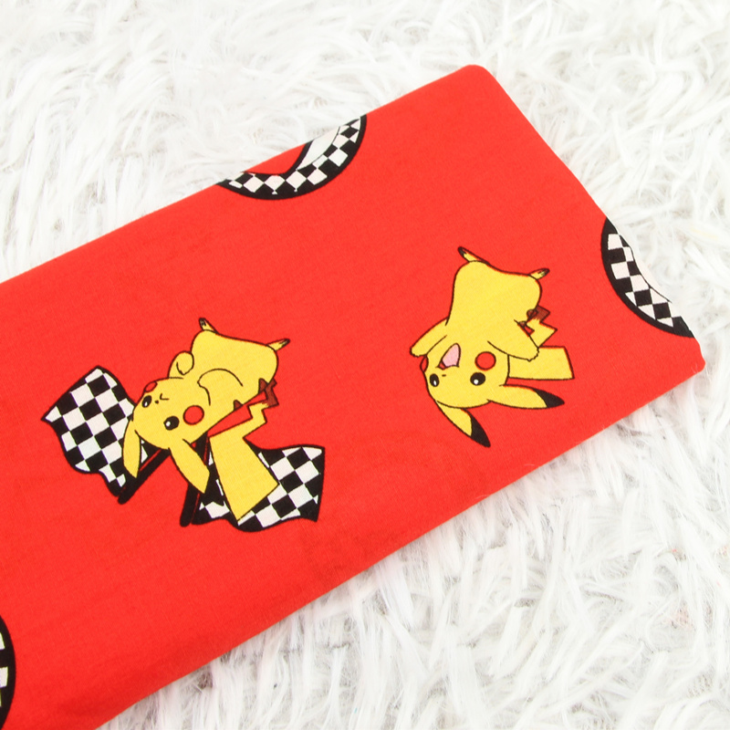 Sewing Textiles - 140cm Width Pokemon Pocket Monster Red