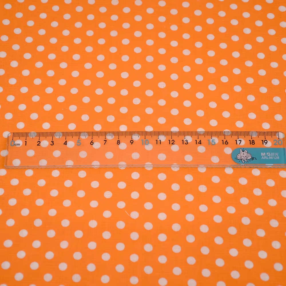 50X150CM White Orange Polka Do - огляд і ціна Sewing Textiles