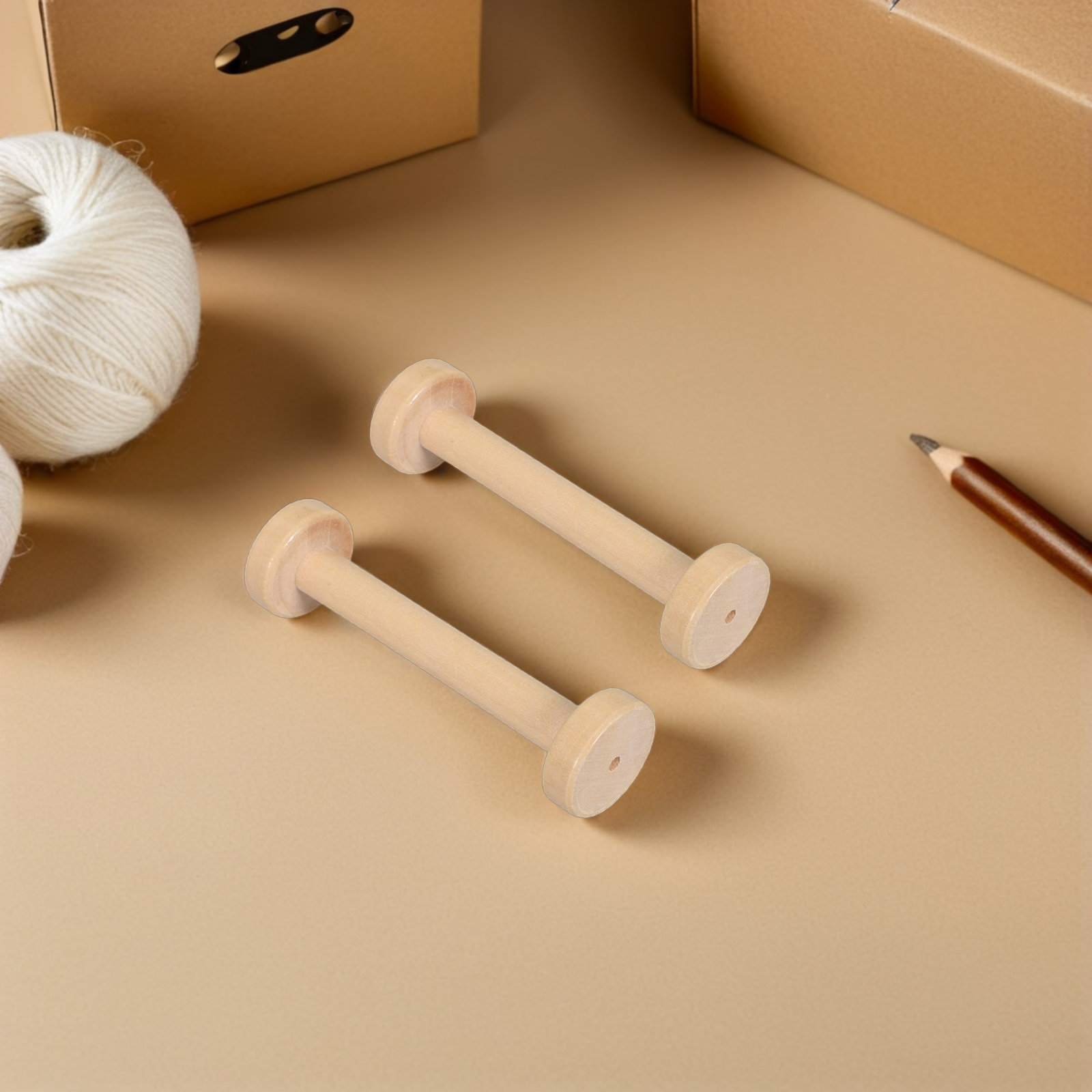 5Pcs Wooden Spools Natural Vin - огляд і ціна Sewing Textiles