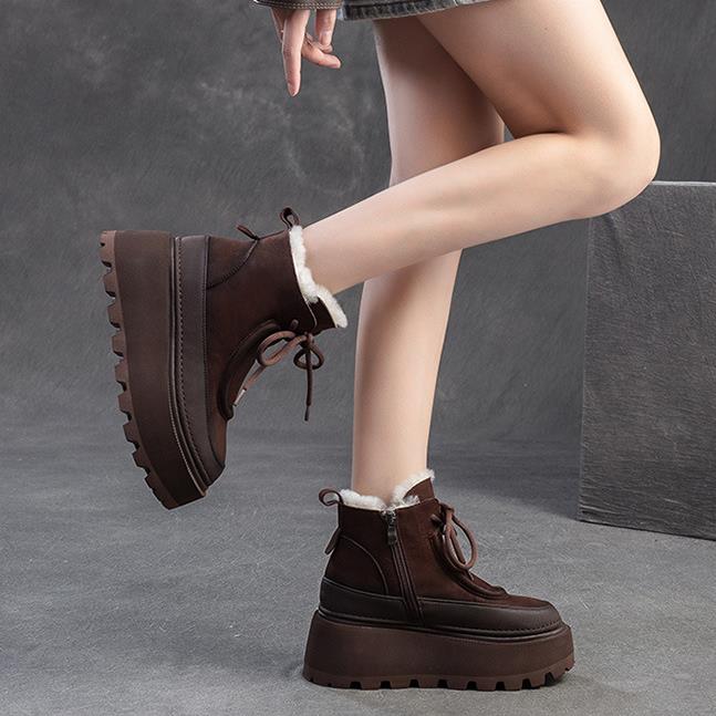 Women's Retro Winter Snow Boot - огляд і ціна Sewing Fleece
