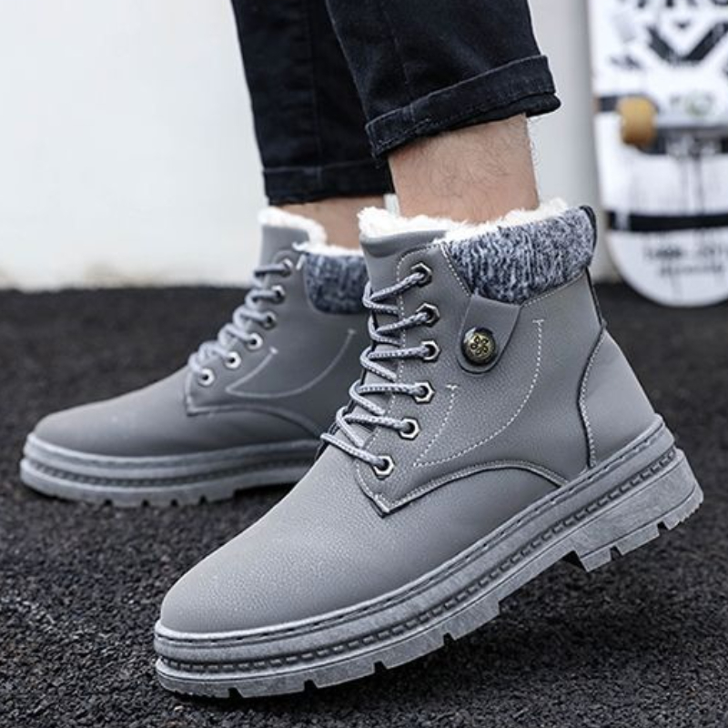 Men's Korean Casual Snow Boots - огляд і ціна Sewing Fleece