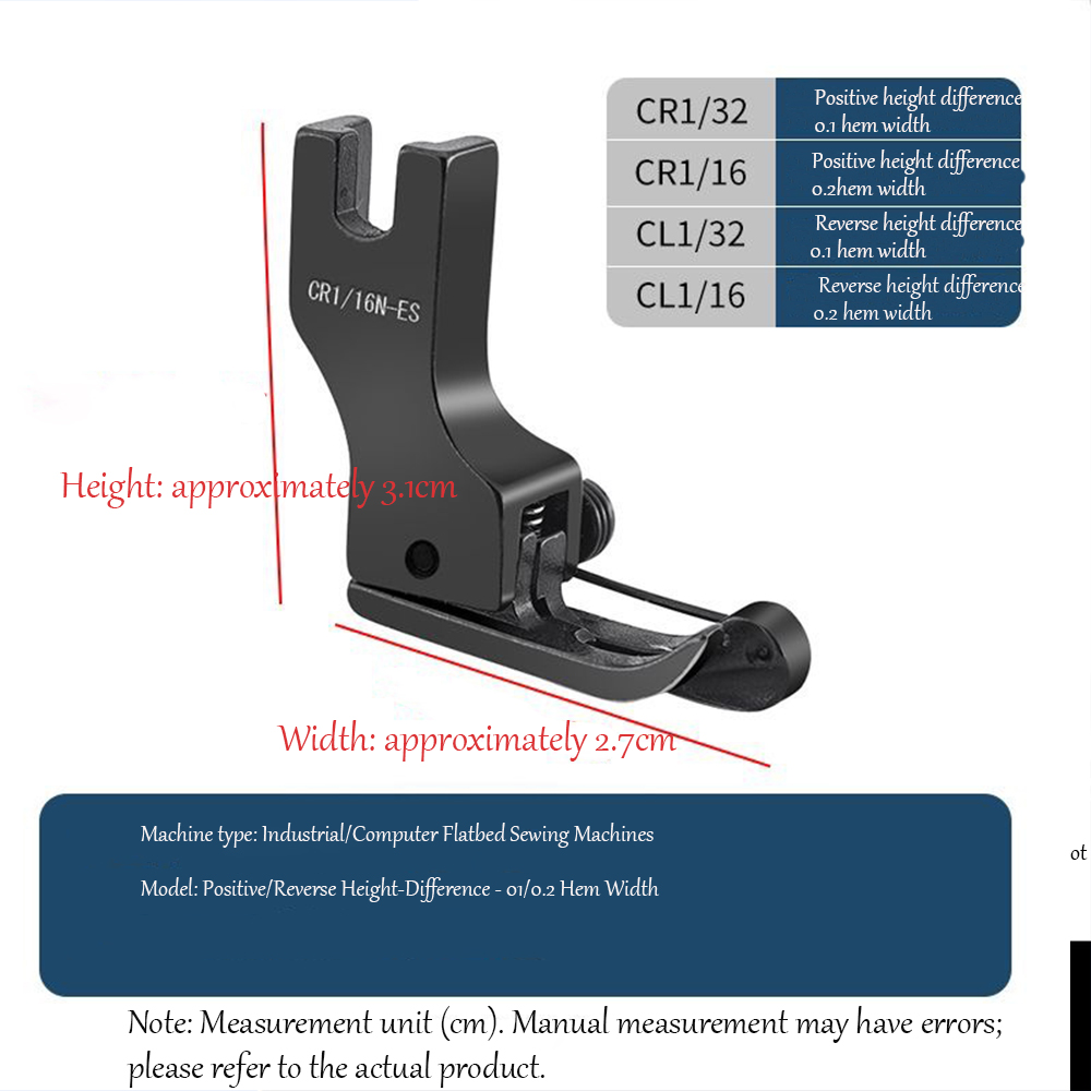 Black Titanium Steel High-Low  - огляд і ціна Rolled Hem Foot