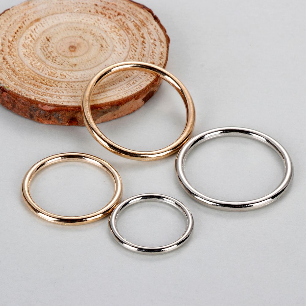 10Pcs Metal O Ring Silver Gold - огляд і ціна Sewing Tas