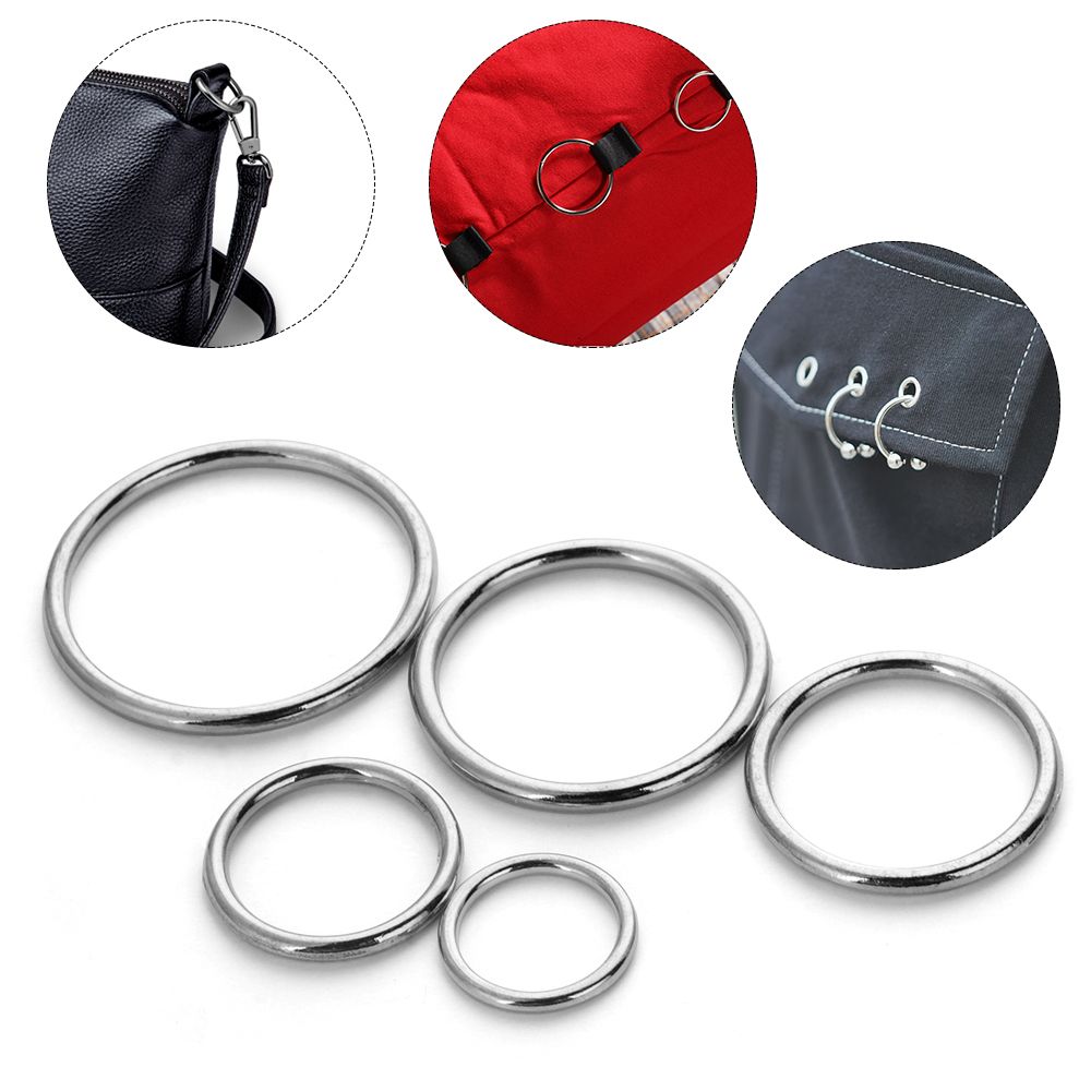10Pcs Metal O Ring Silver Gold - огляд і ціна Sewing Tas