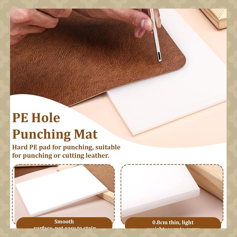 AB45 4 PCS Leather Craft Punch - огляд і ціна Cutting Mat Self Heal