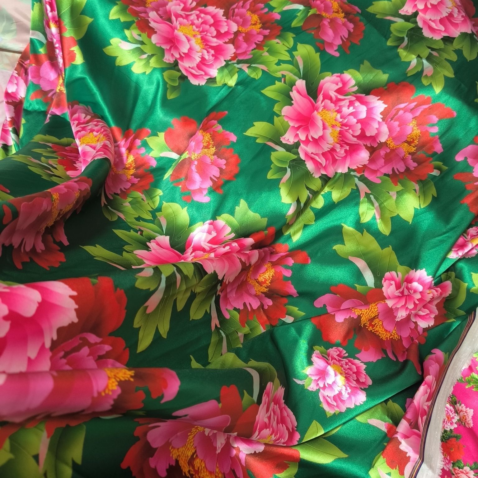 Satin Fabric Cloth without Ove - огляд і ціна Sewing Textiles