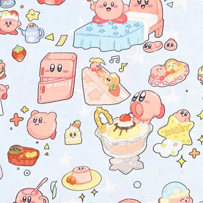 Cartoon Kirby 100 Cotton Fabri - огляд і ціна Sewing Textiles