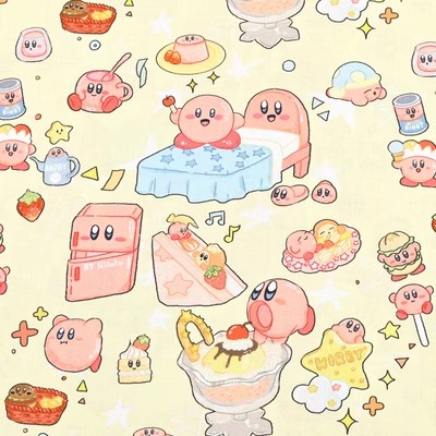 Cartoon Kirby 100 Cotton Fabri - огляд і ціна Sewing Textiles
